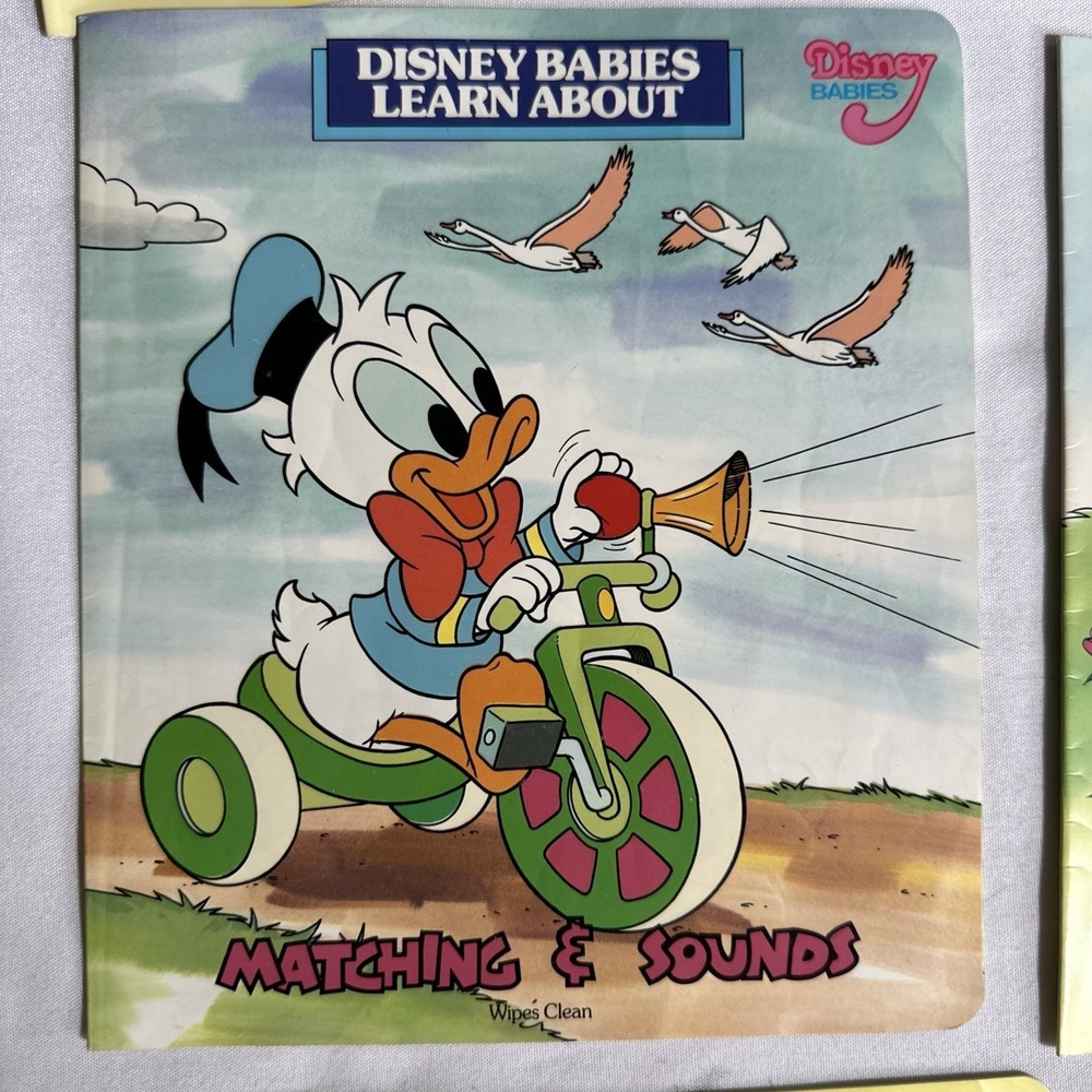 Vintage Disney Babies Learn About Soft Cover Wipe Clean Book Lot of 15 1987-1990 - Picture 9 of 16